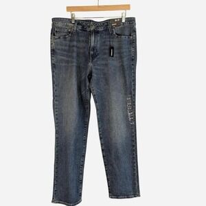 NWT Express Slim Straight Stretch Jeans Medium Wash 36x32